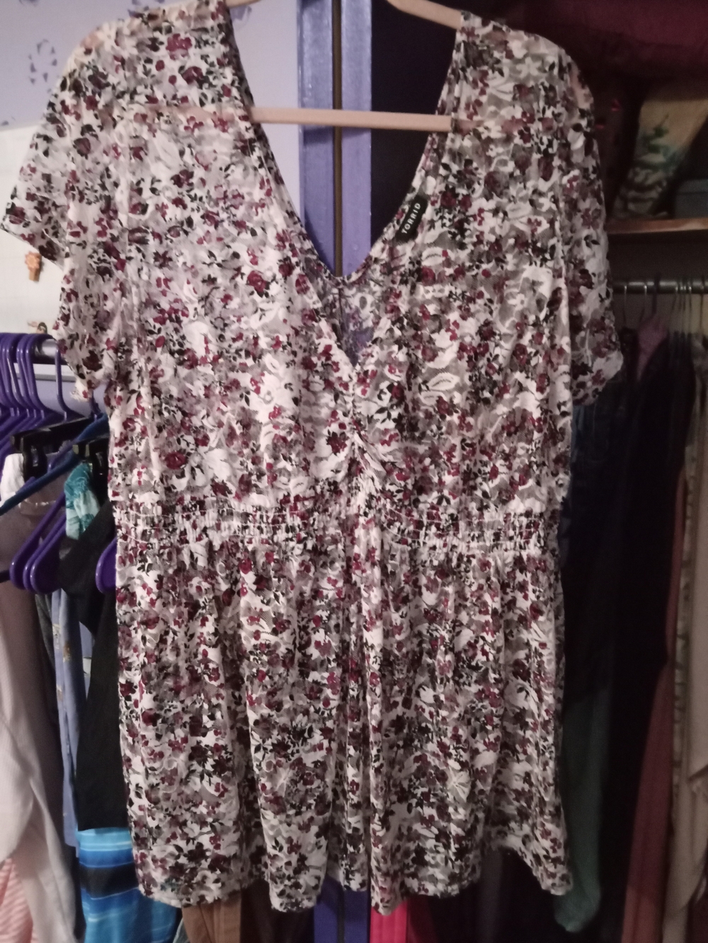 Torrid Floral Sheer Top